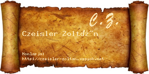 Czeisler Zoltán névjegykártya